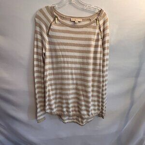 MICHAEL Michael Kors Striped Knit Sweater Womens